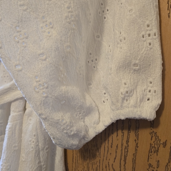 Lane Bryant (22/24) 3/4 Sleeve Off-The-Shoulder Eyelet Dress - Picture 5 of 9